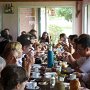 Desayuno en el campo.